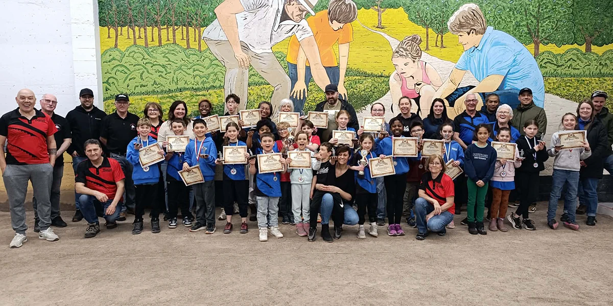 Participants au Challenge de pétanque jeunes 2026